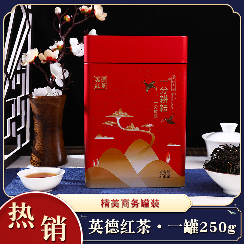 一分耕耘 英德红茶商务礼盒罐装 英红九号茶叶 功夫红茶一级250g/500g罐装 节日送礼茶高清大图