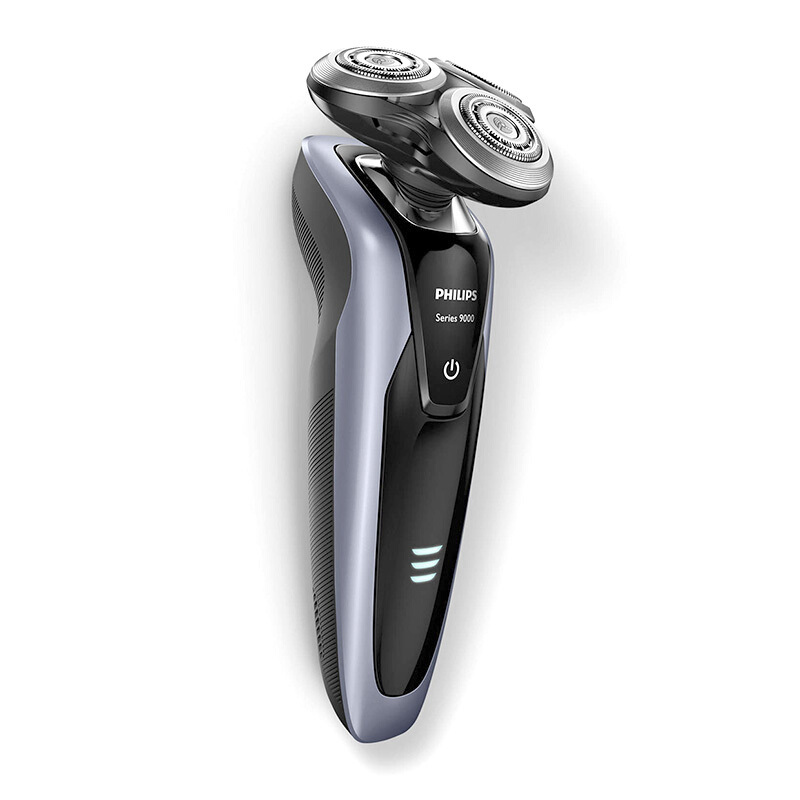 飞利浦(Philips) 电动剃须刀 S9111/12 充电式男士刮胡刀旋转式三刀头须刀 干湿两用全身水洗 多效理容