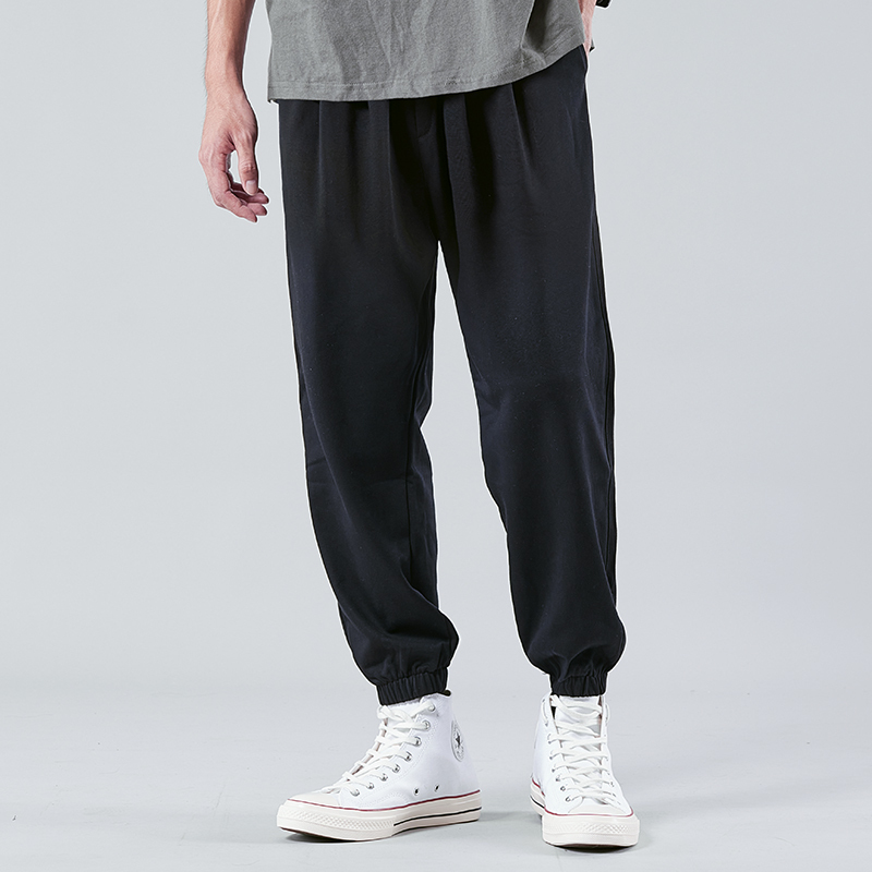 yuansu束脚裤男休闲秋季宽松长裤子束腿运动哈伦裤工装秋冬加绒加厚