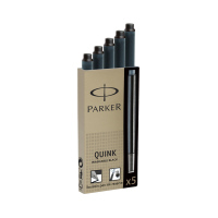 [方便实用]派克(PARKER) 5只装替换塑料通用笔芯 一次性墨水胆墨水囊墨囊 都市 IM系列钢笔墨水笔通用 多色可选