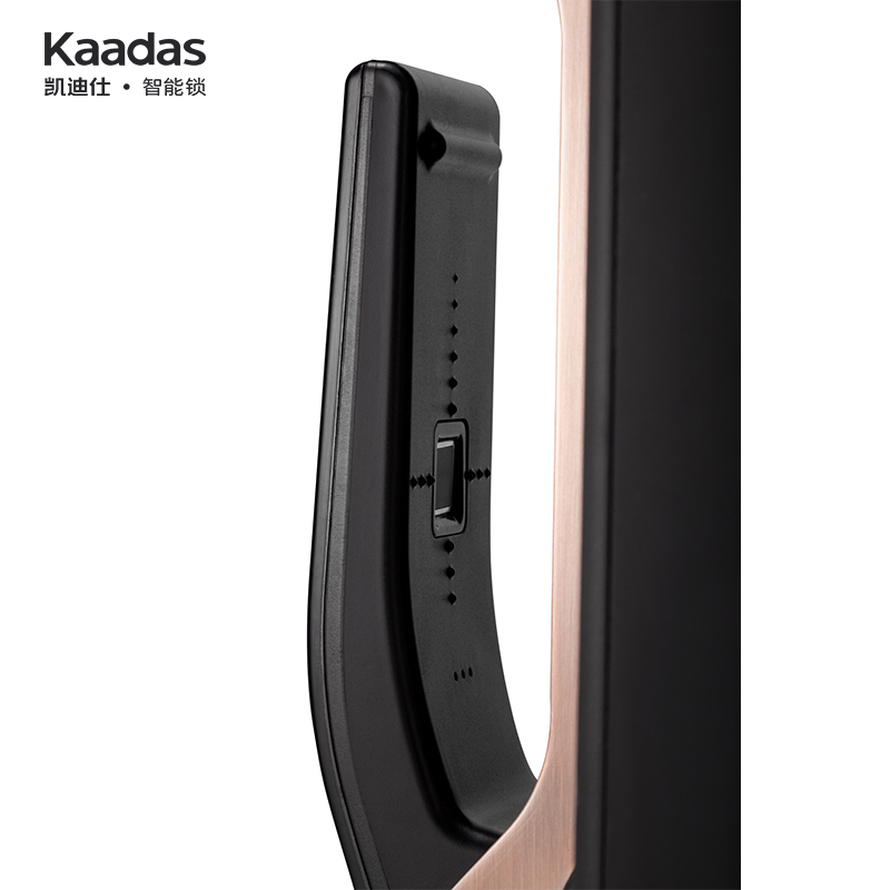 凯迪仕(KAADAS)智能锁K8 推拉式家用防盗门指纹锁 密码锁 电子锁 红古铜