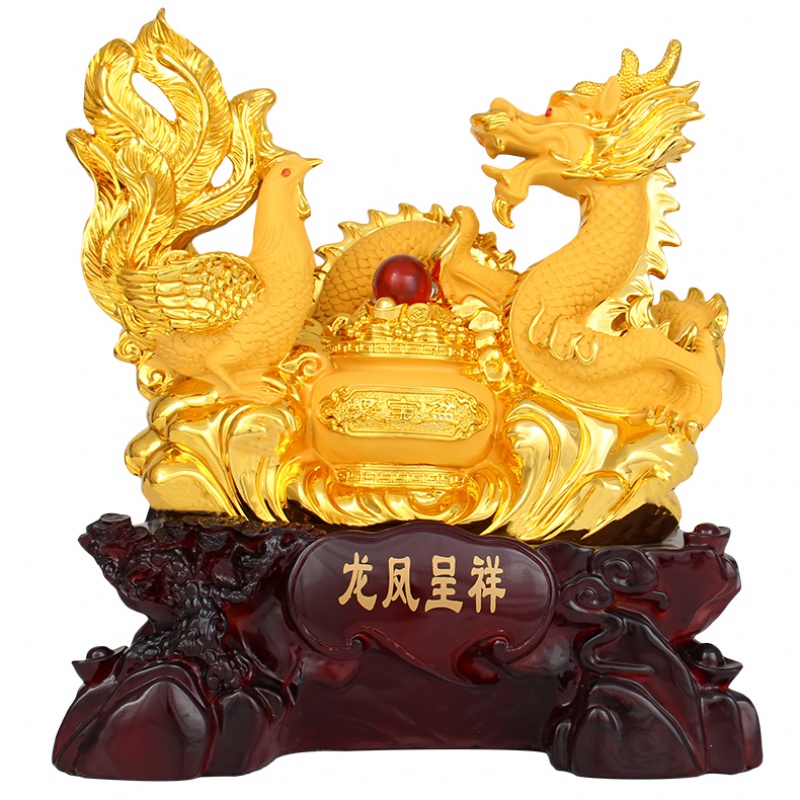 美帮汇龙凤摆件中国风大号龙凤呈祥工艺品家居新房桌面创意摆设高清大图