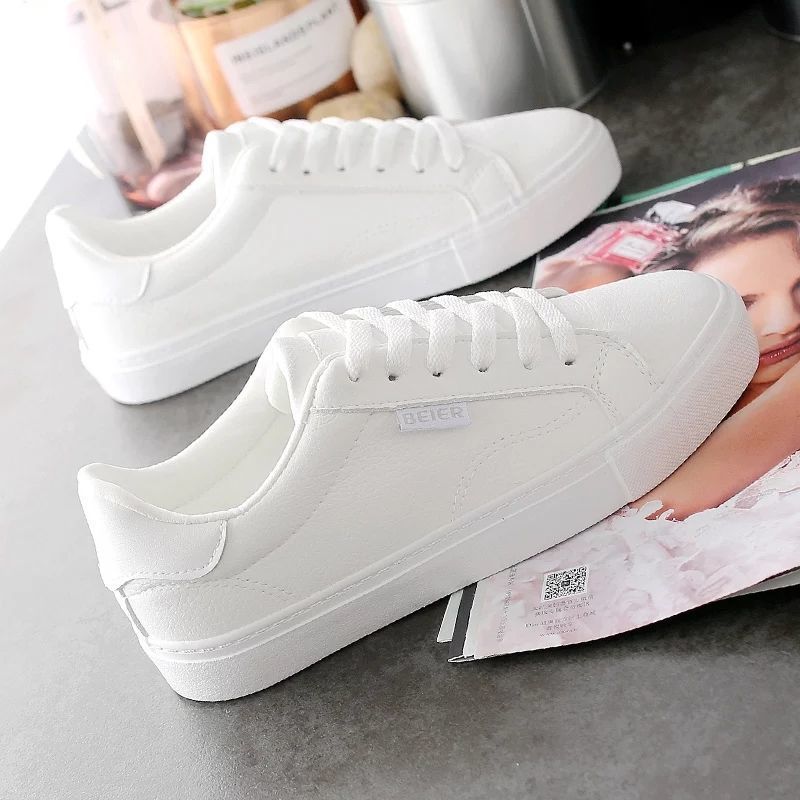 男童小白鞋中大童板鞋童鞋女童春秋季跑步透气运动鞋男女学生单鞋