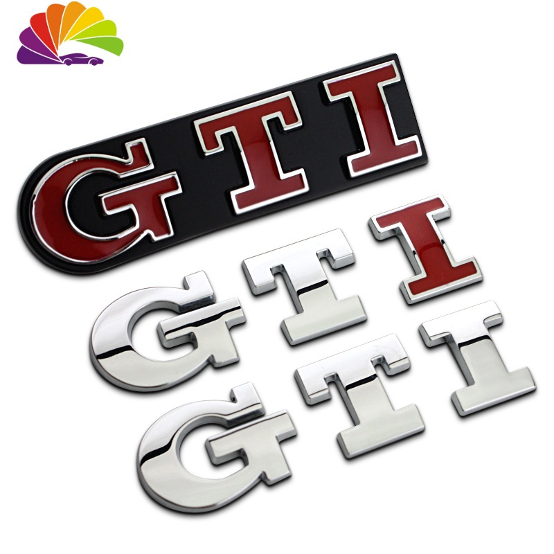 舒适主义大众polo高尔夫67代gti车标中网标大众gti兔子车贴个性尾标