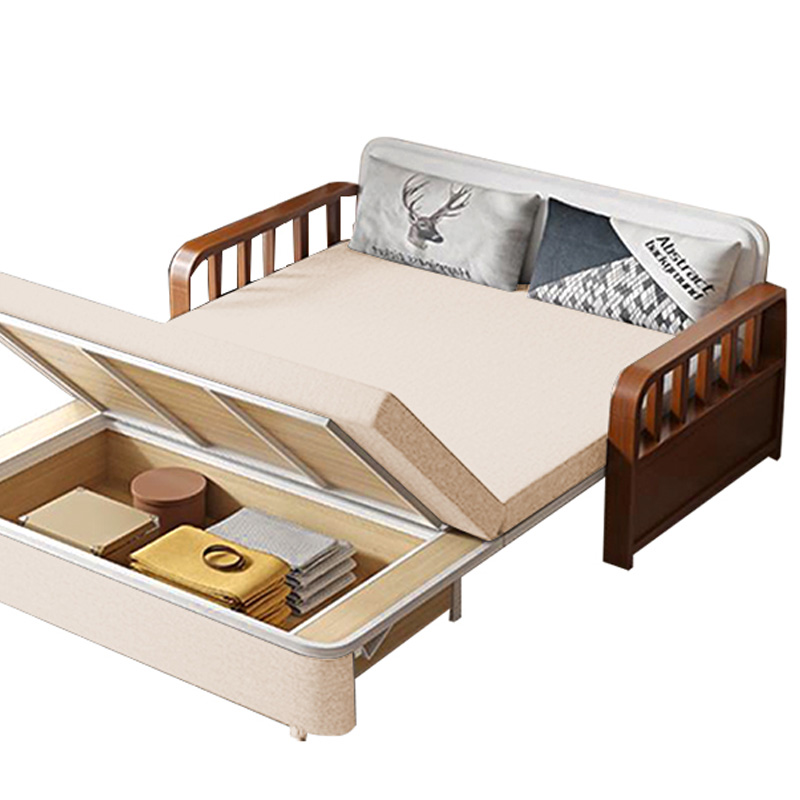 筑亮 沙发床 190cm米黄色可储物款 张高清大图