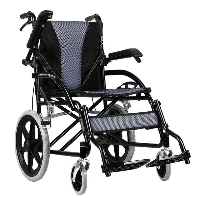 衡互邦轮椅折叠轻便手推车老人专用老年人可折背便携残疾人轮椅车