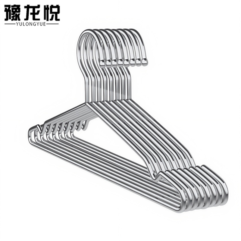 豫龙悦不锈钢衣架 不锈钢衣架45cm10个/组