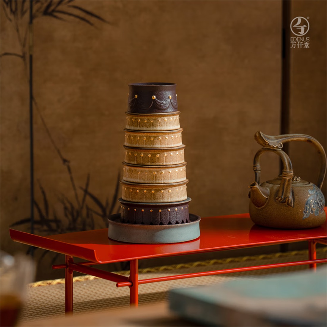 万仟堂(EDENUS)香薰茶杯摆件 敦煌器象系列 七级浮屠*香薰(新品)高清大图