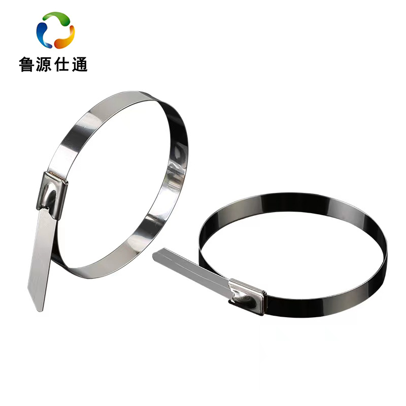 鲁源仕通不锈钢滚珠扎带10*1200mm根高清大图