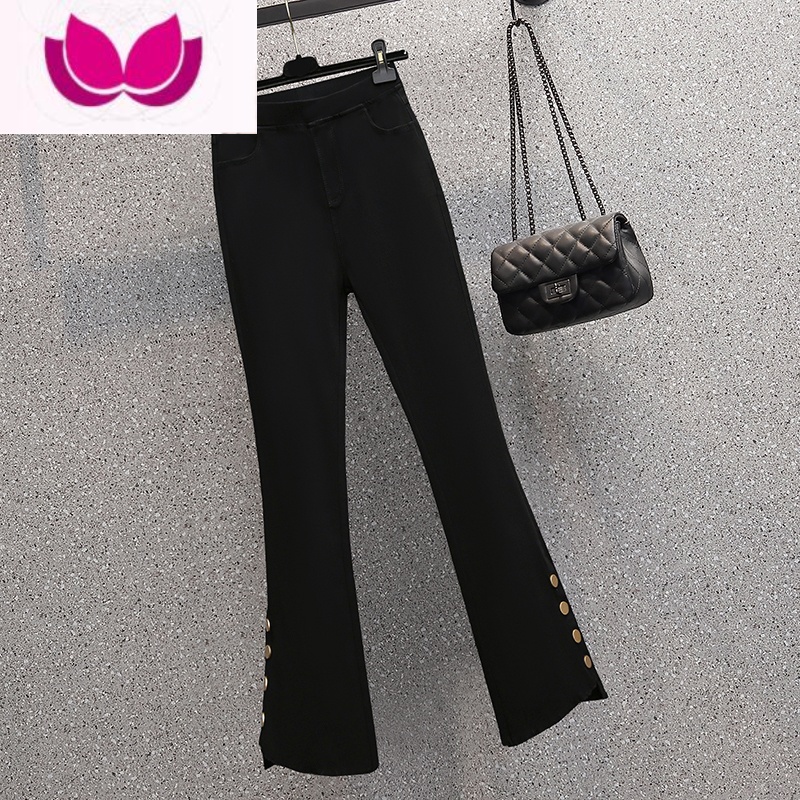 七斓大码女早春显瘦遮肉针织毛衣上衣套装裤减龄韩剧穿搭配一整套高清大图