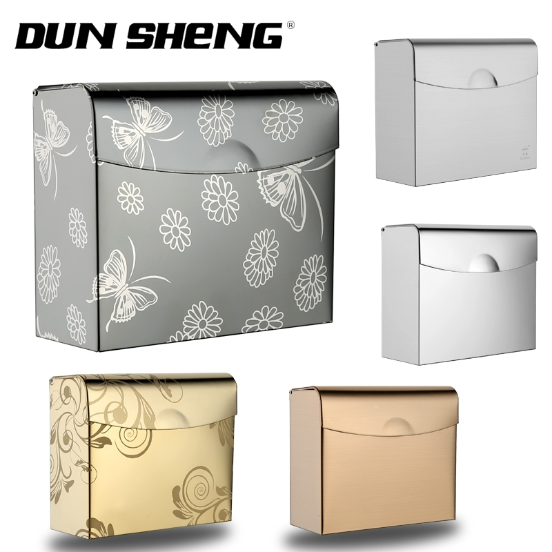 闪电客卫生间纸巾盒免打孔厕所卫生纸盒浴室厕纸盒草纸盒洗手间擦手