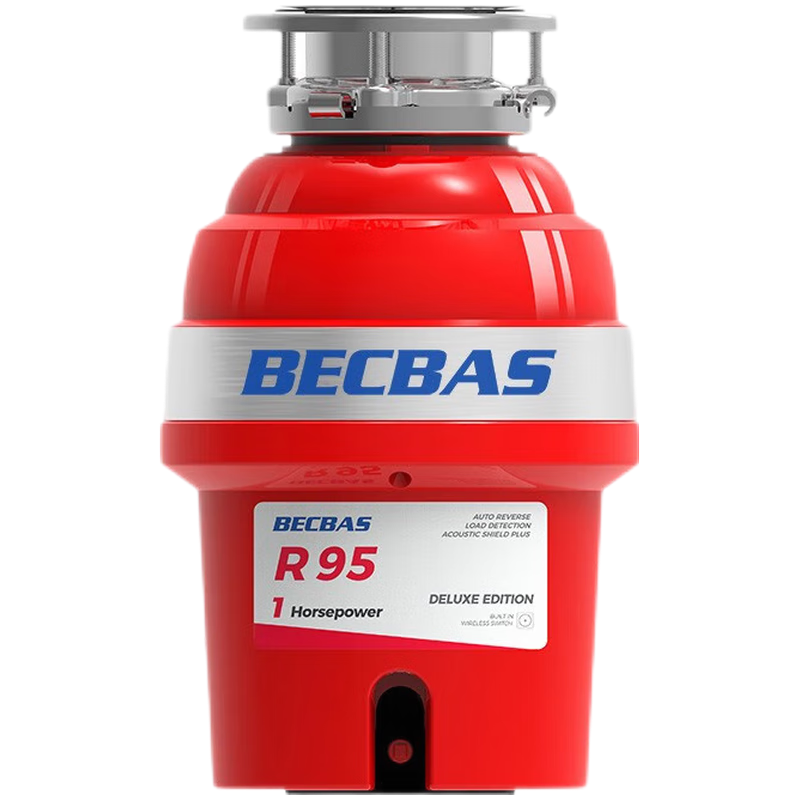 贝克巴斯(becbas) 智能抽拉龙头可启动垃圾处理器R95带温度显 智能水龙头F01+82450水槽高清大图