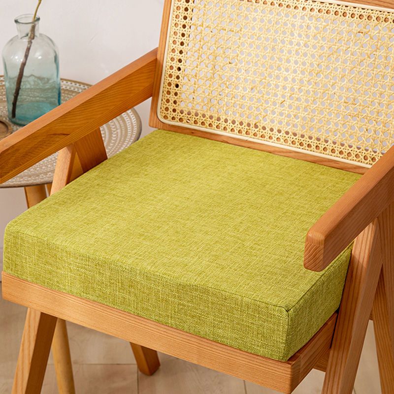 坐垫加厚高密度海绵垫椅垫办公室久坐红木沙发垫飘窗垫增高垫 50X50cm厚8cm 抹茶绿