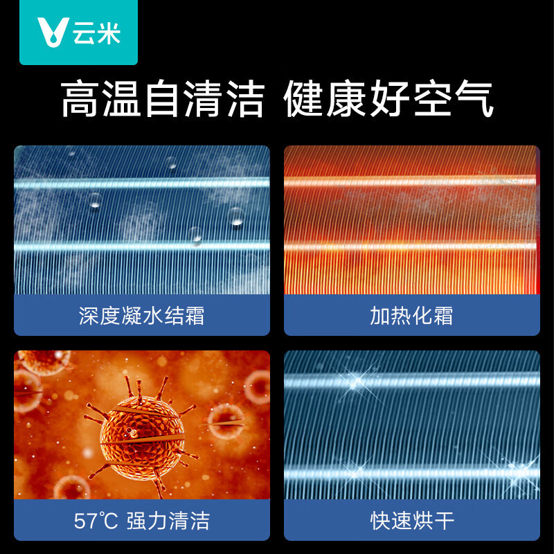云米(VIOMI)1.5匹 智能生态 变频冷暖Smart 2E 新三级 以旧换新 智能空调挂机 KFRd-35G