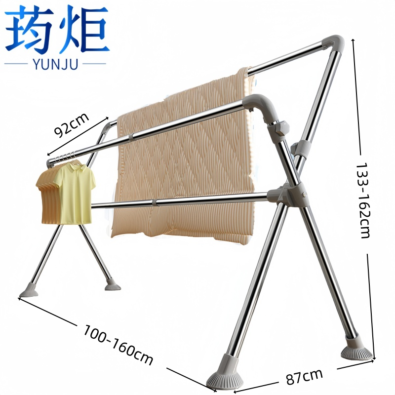 荺炬伸缩晾衣架1.6米个高清大图