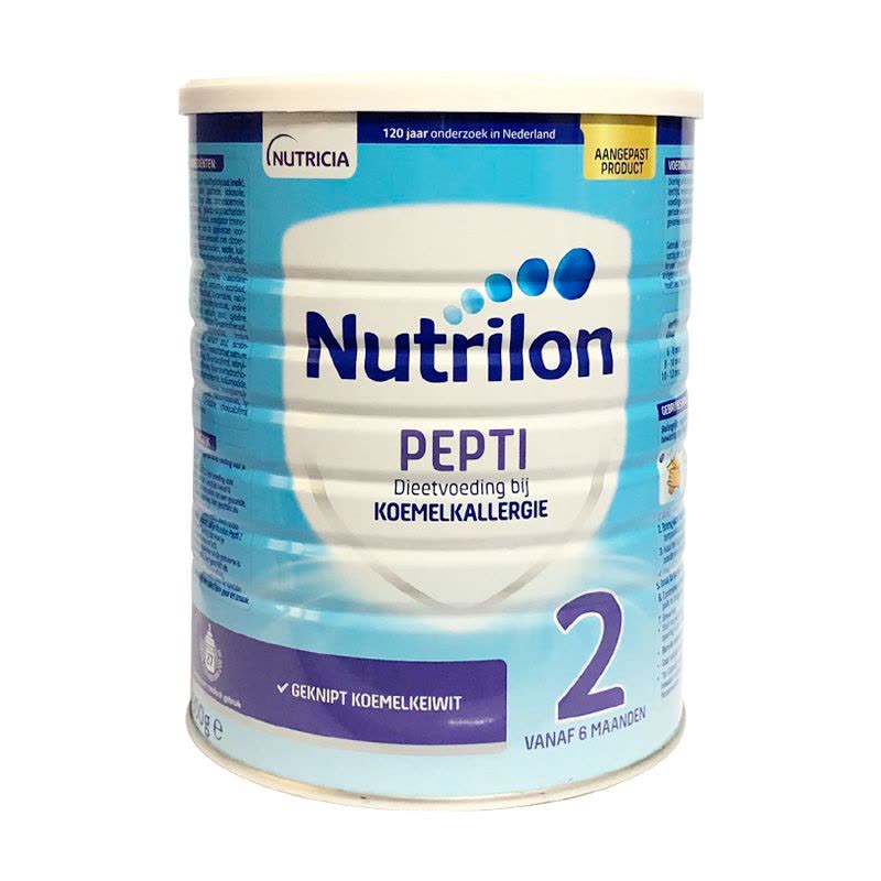 荷兰原装进口牛栏诺优能Nutrilon深度水解 Pepti 特殊配方奶粉2段适合6个月以上宝宝 800g每罐图片