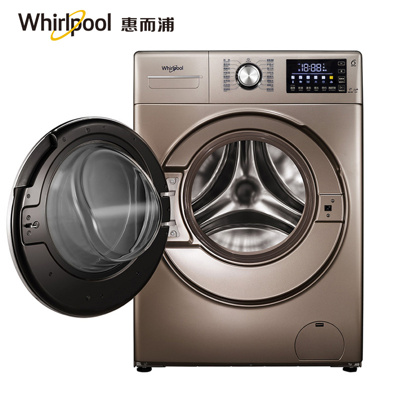 惠而浦(Whirlpool) 10公斤洗干一体机 全自动滚筒洗衣机 智氧除菌 清新防皱 WDC10724OG