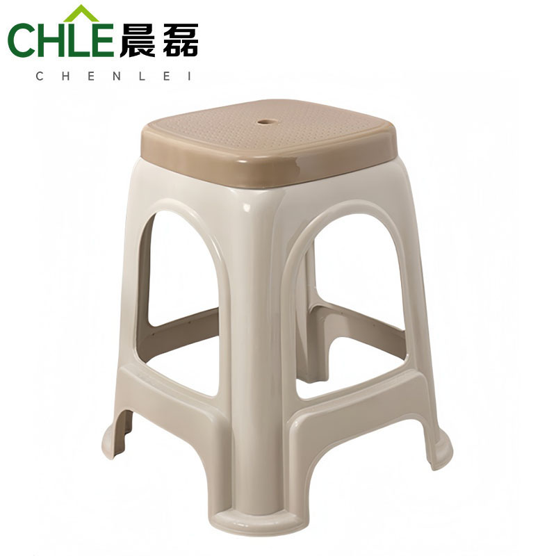 晨磊 塑料凳子 卡其色 个高清大图