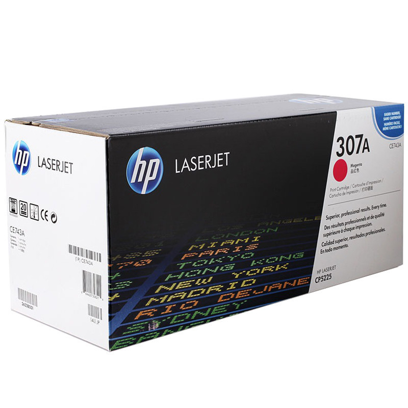 惠普(HP) 5225系列硒鼓/CE743A(307A)品红色(7300页)(XL)
