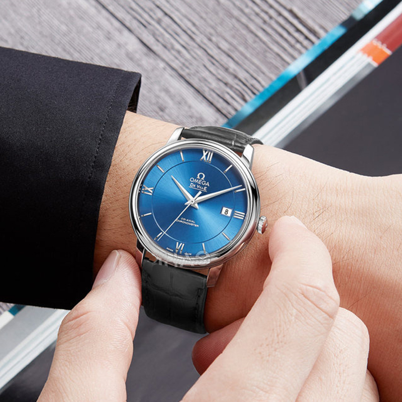 omega男士机械表碟飞系列系列商务办公时尚气质简约百搭男士机械手表