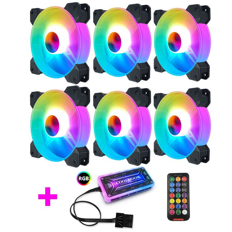 六个玉环神光同步RGB风扇送控制器 小咖[橙色]MATX[赔钱冲量特价]|小咖大咖异形水冷台式主机机箱电脑网吧网咖E2