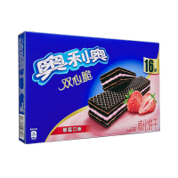 奥利奥(OREO) 威化饼干 双心脆草莓口味232g