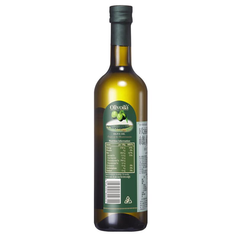 欧丽薇兰 纯正食用橄榄油组合 750ml*2瓶