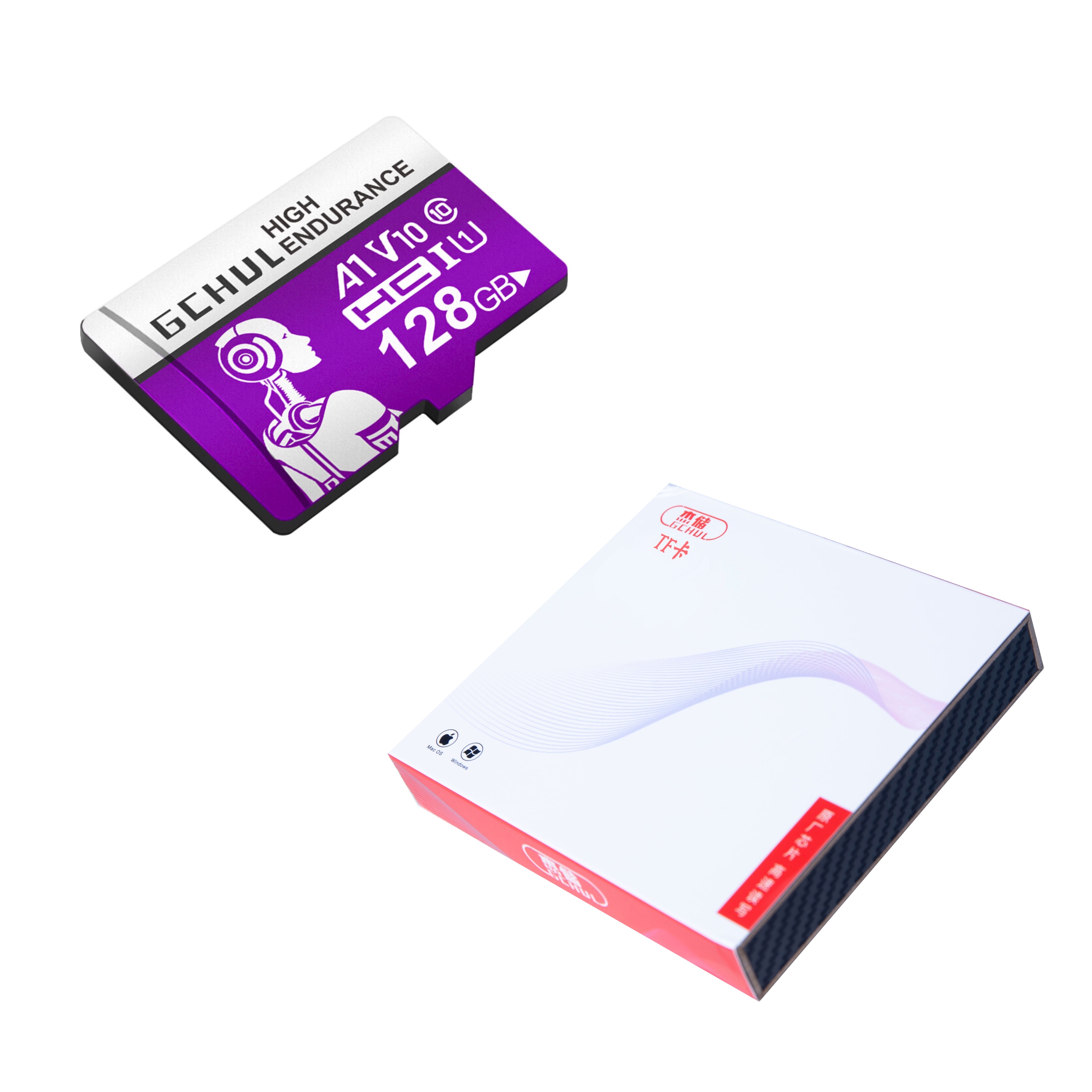 杰储(GCHUL) TF1000 128G TF卡 存储卡 (计价单位:个) 灰色
