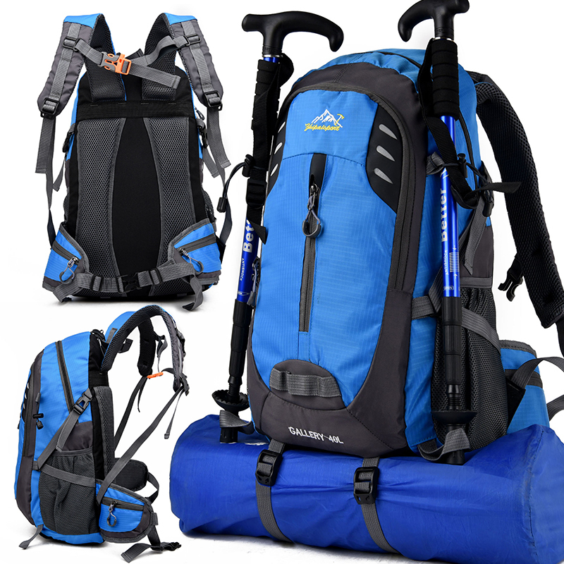 学生书包户外旅游登山包男超轻旅行防水双肩包女双肩运动电脑背包视频