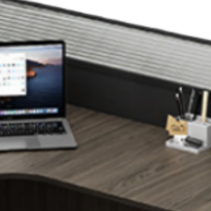 乐琪艺屏风工位+床木质张高清大图