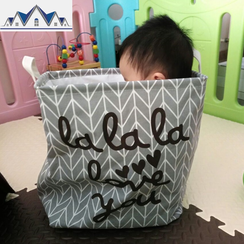 新款收口方形高束口收纳筐脏衣篮带盖有盖衣物玩具整理箱_10_971高清大图