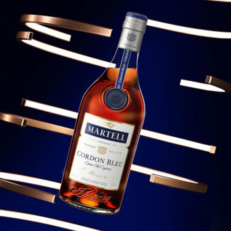 马爹利(Martell) 原装进口 法国干邑白兰地 蓝带 1500ml 海外版 单瓶装