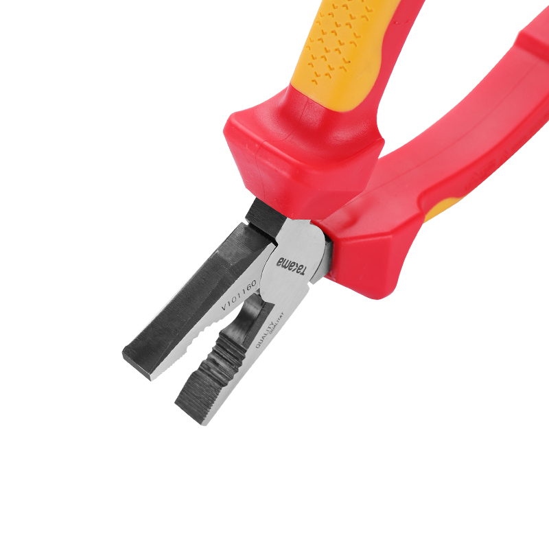 takama 高松 VDE绝缘耐压钢丝钳老虎钳虎口钳子7英寸 v101180高清大图