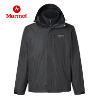 Marmot/土拨鼠户外运动女士防风保暖透气抓绒三合一冲锋衣