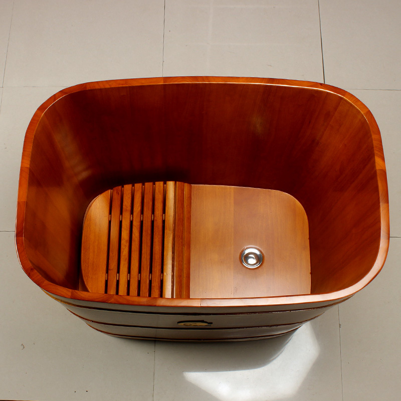 恒温加热橡木泡澡木桶ciaa小户型家用成人浴桶洗澡桶木质浴缸实木浴盆