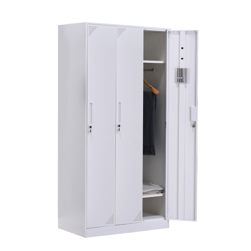 臻远 ZY-GYGC-14拆装更衣柜窄边储物柜 纯白色三门高清大图
