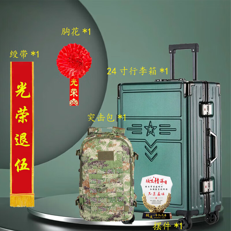 华恒臻退五纪念品套装退役纪念品退五送战友礼品套装 套餐1高清大图