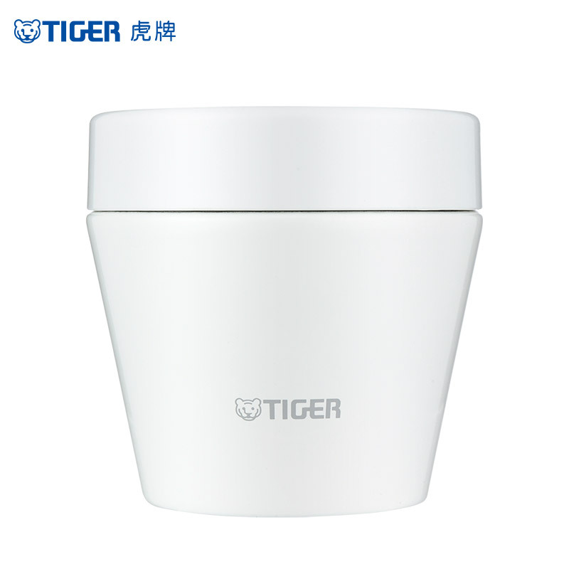 tiger虎牌 304不锈钢保温杯男女款便携保温杯保冷杯便携式杯子 焖烧杯 奶油白MCC-T25C-WI 250ml