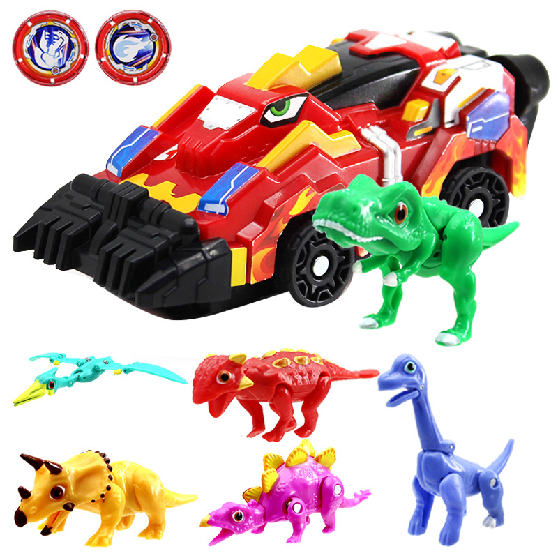正版心奇暴龙战车2爆裂特小恐龙新奇变形霸王龙飞车男孩儿童玩具新款2