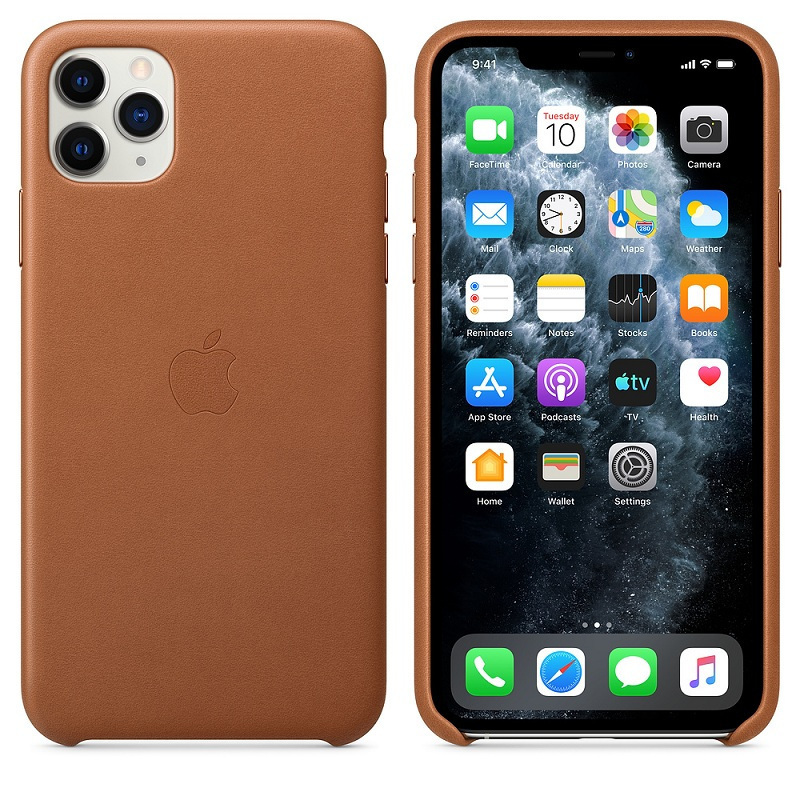苹果Apple 原装iPhone 11 Pro Max 皮革保护壳 手机壳 鞍褐棕色