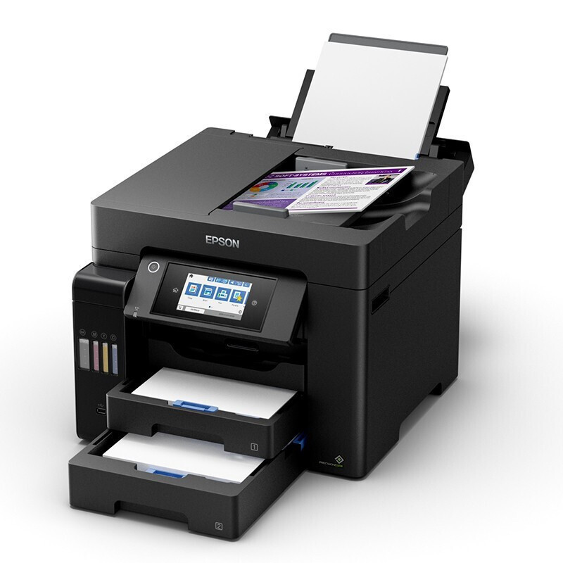 爱普生(epson)l6578彩色打印机办公打印复印扫描传真四合一体机自动