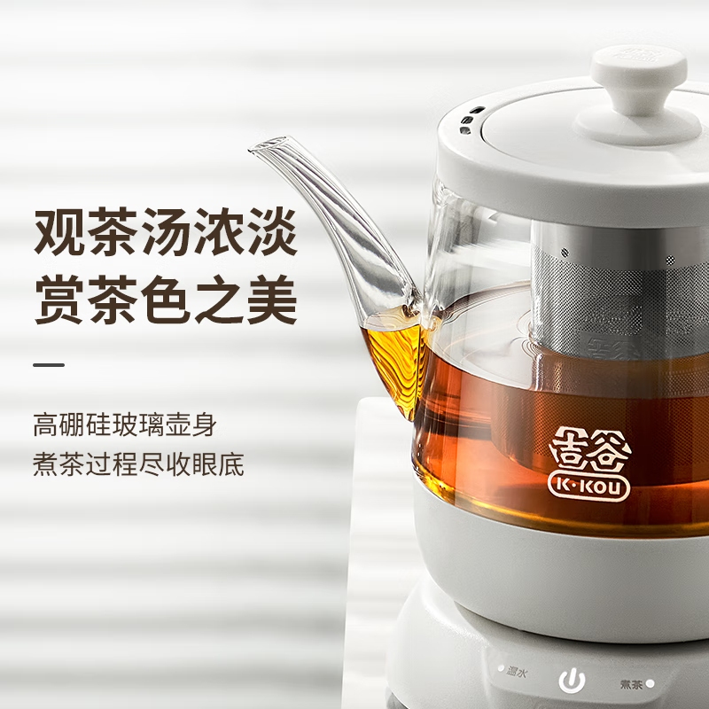 吉谷(K·KOU)古韵泡茶专用电热水壶304不锈钢恒温烧水壶 电水壶热水壶茶具茶壶 TA012A高清大图