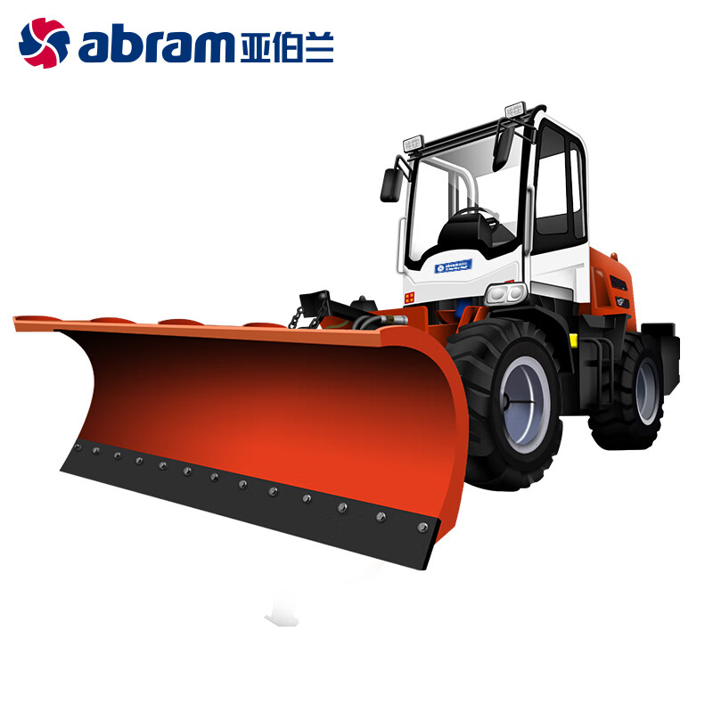 亚伯兰 ABRAM-2800SX 配滚刷四轮大型驾驶式扫雪机 清扫宽度2800mm 大型扫雪车清雪车 配滚刷+雪铲高清大图