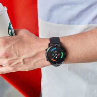 Ticwatch 智能手表GTX 运动手表 消息提醒 IP68游泳级防水心率健康 睡眠监测 量子黑