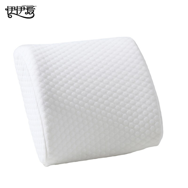 伊伊爱 简约纯色水立方腰靠垫