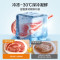 [官方正品]美的571升十字双开四门60cm超薄系列嵌入式变频底部散热家用电冰箱BCD-571WUSPZM(E) 流苏白