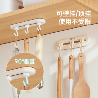 意可可可滑动免钉挂钩(6钩)-弯钩E23154随机颜色