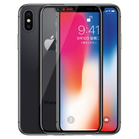 ESCASE 苹果iPhoneX/Xs手机膜钢化膜全屏手机贴膜苹果10手机保护膜高清防爆玻璃膜 黑色