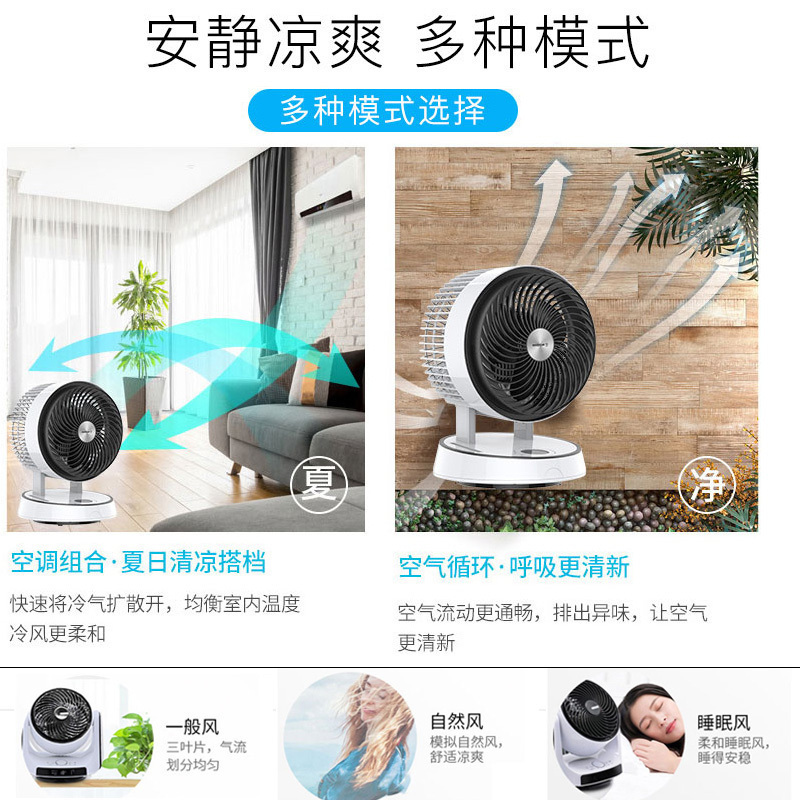 西屋（Westinghouse）循环扇XWX22 智能电风扇台扇空调扇空气循环扇遥控控制5档以上自然风正常风睡眠风