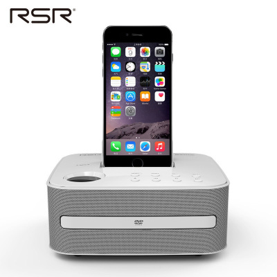 RSR DD515蓝牙音箱iphonex/7/8ipad低音炮音响蓝牙苹果CD播放机器(白色)